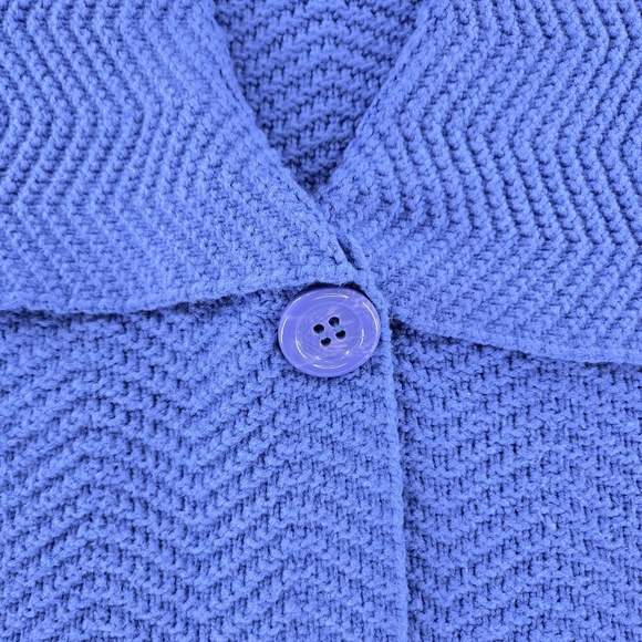 JM Collection Knit Cardigan Cape One Button Closure Size Large - Picture 2 of 6
